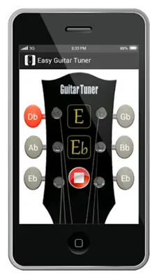 Easy Guitar Tuner android App screenshot 1